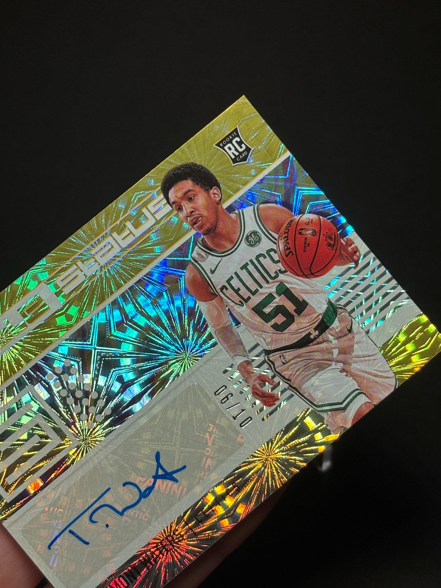 Tremont Waters RC Panini Status 2019-20 "Auto /10" Boston Celtics