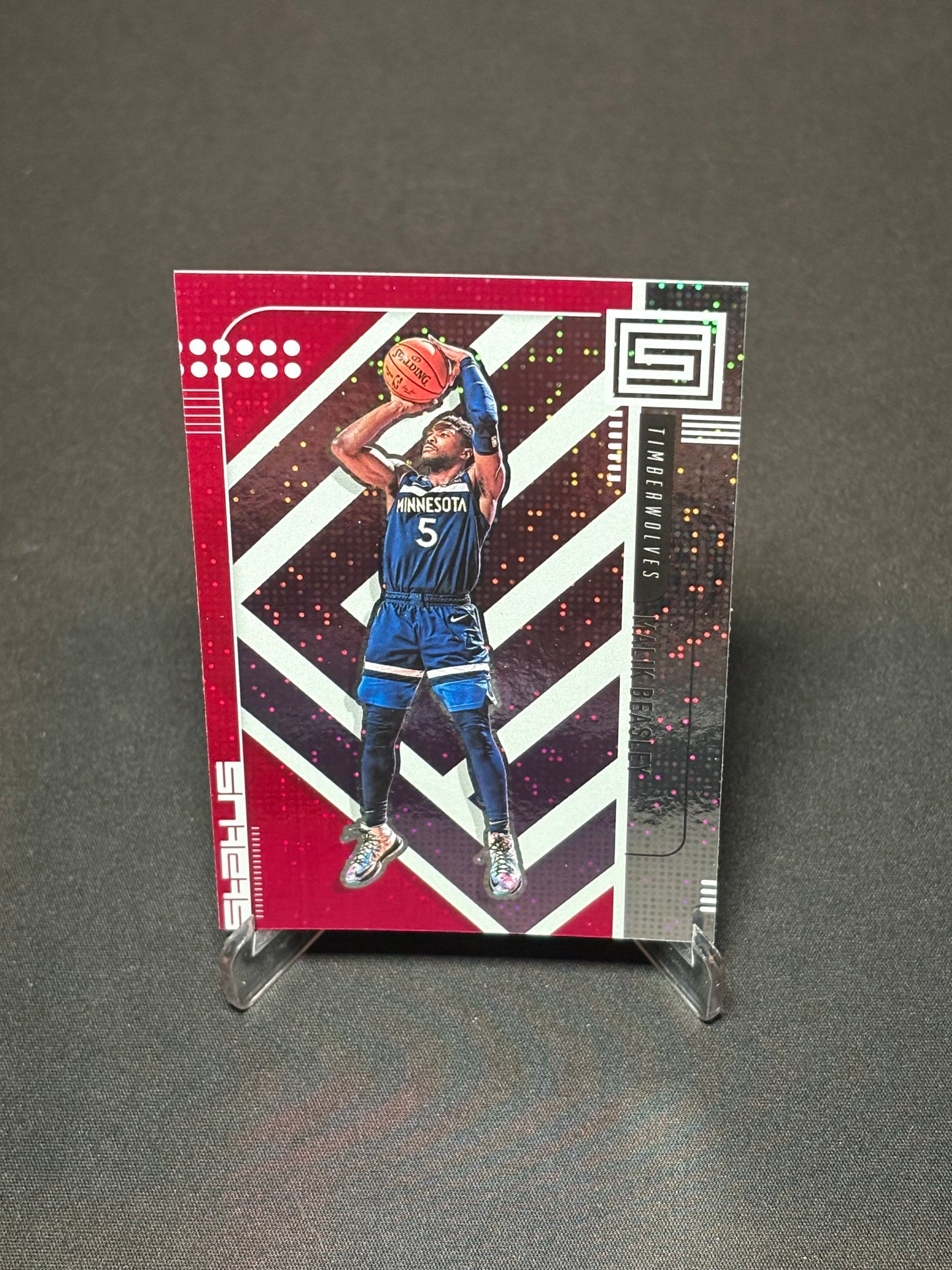 Malik Beasley Panini Status 2019-20 "Red Parallel" Minnesota Timberwolves