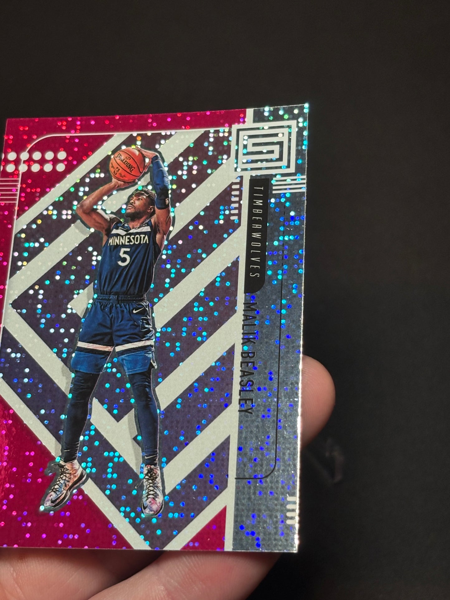 Malik Beasley Panini Status 2019-20 "Red Parallel" Minnesota Timberwolves