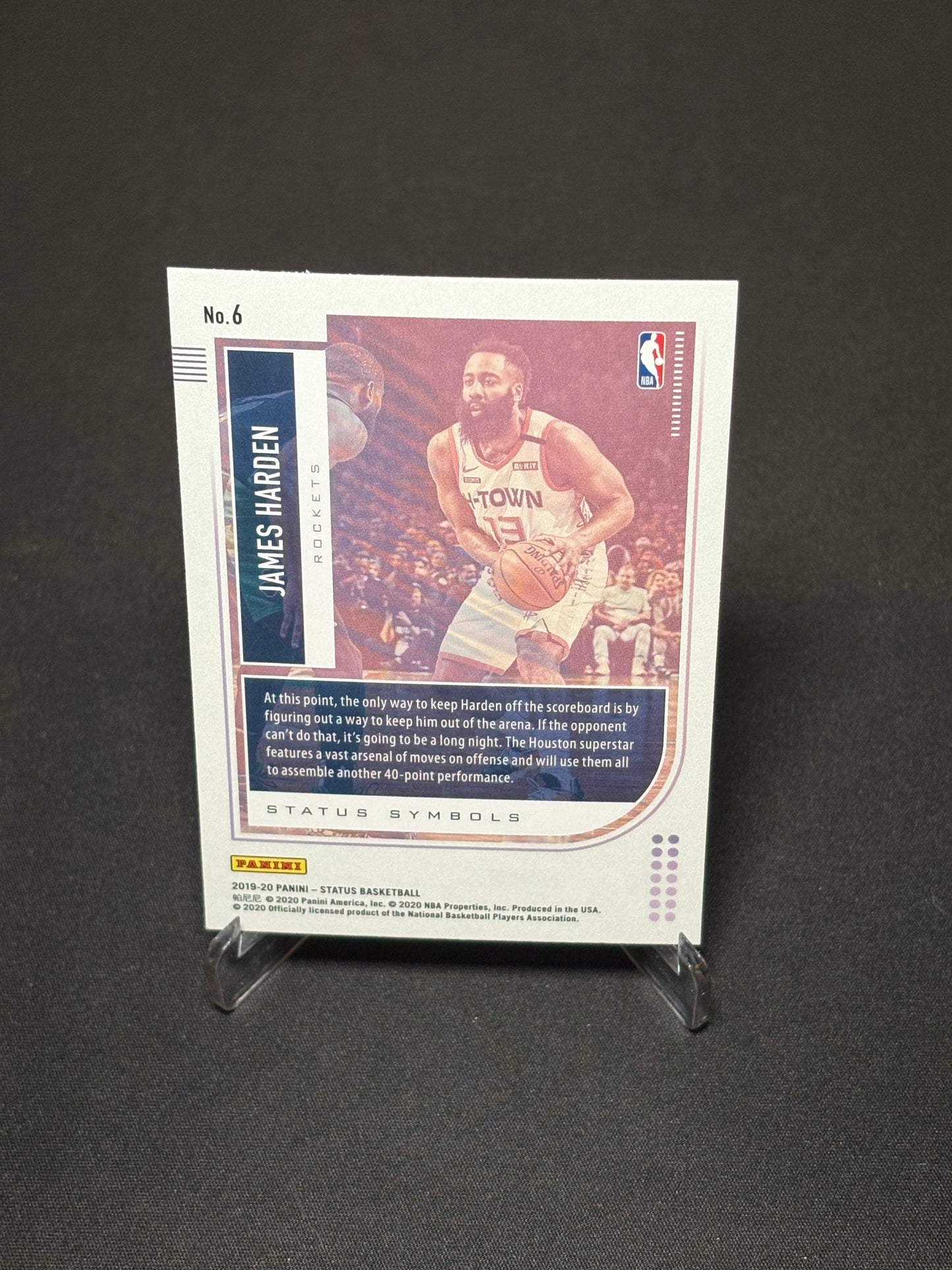 James Harden Panini Status 2019-20 "Symbols" Houston Rockets