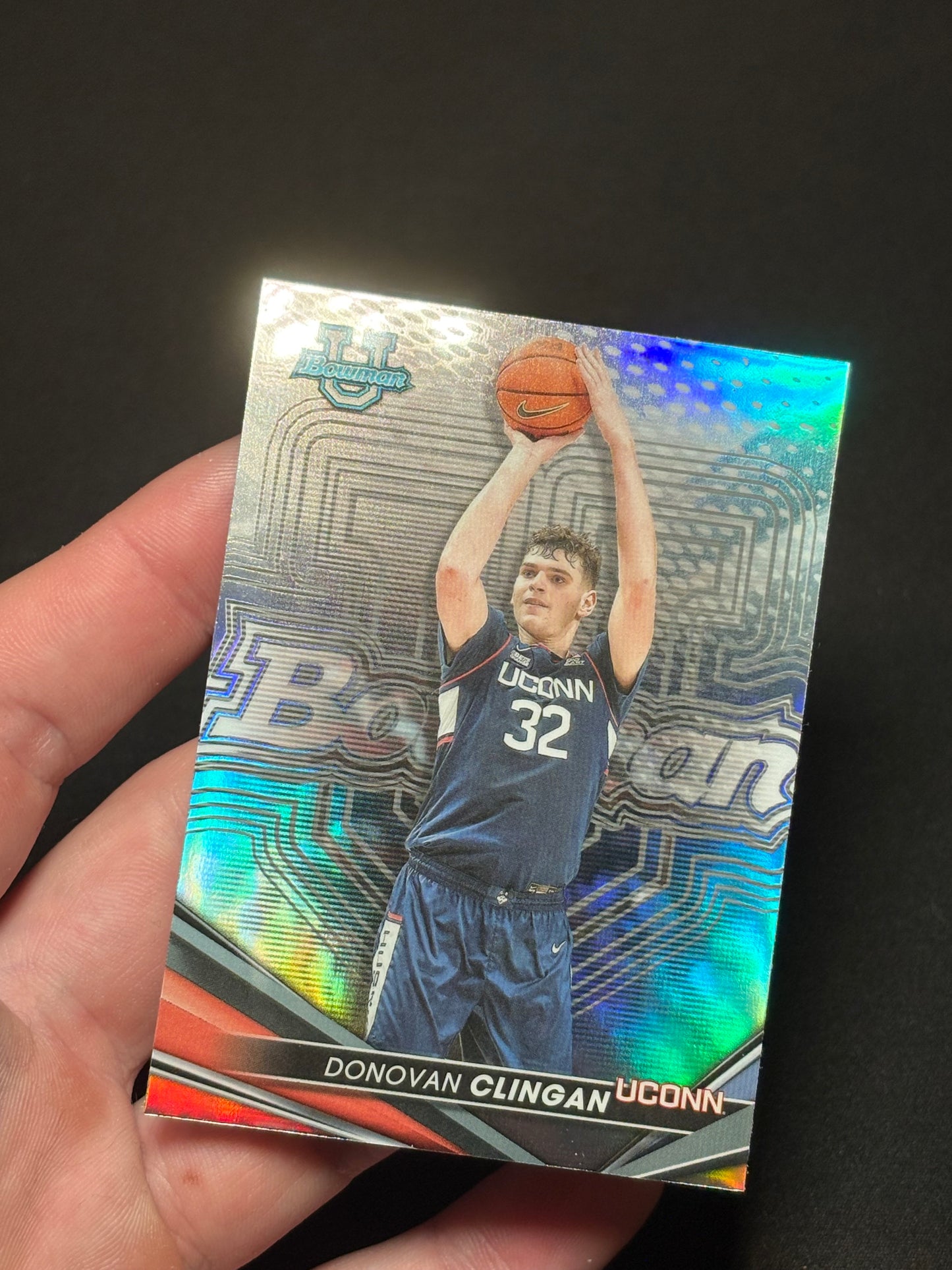 Donovan Clingan Topps Bowman U 2023"Silver" Uconn