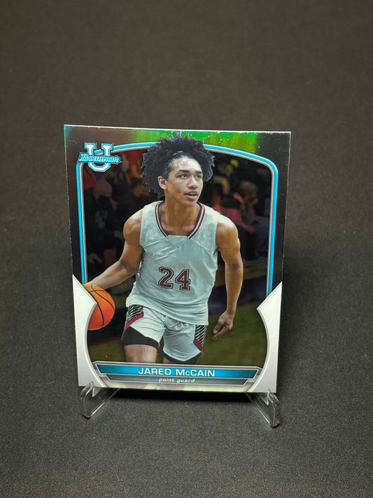 Jared McCain Topps Bowman U 2023 "Refractor" Centennial HS