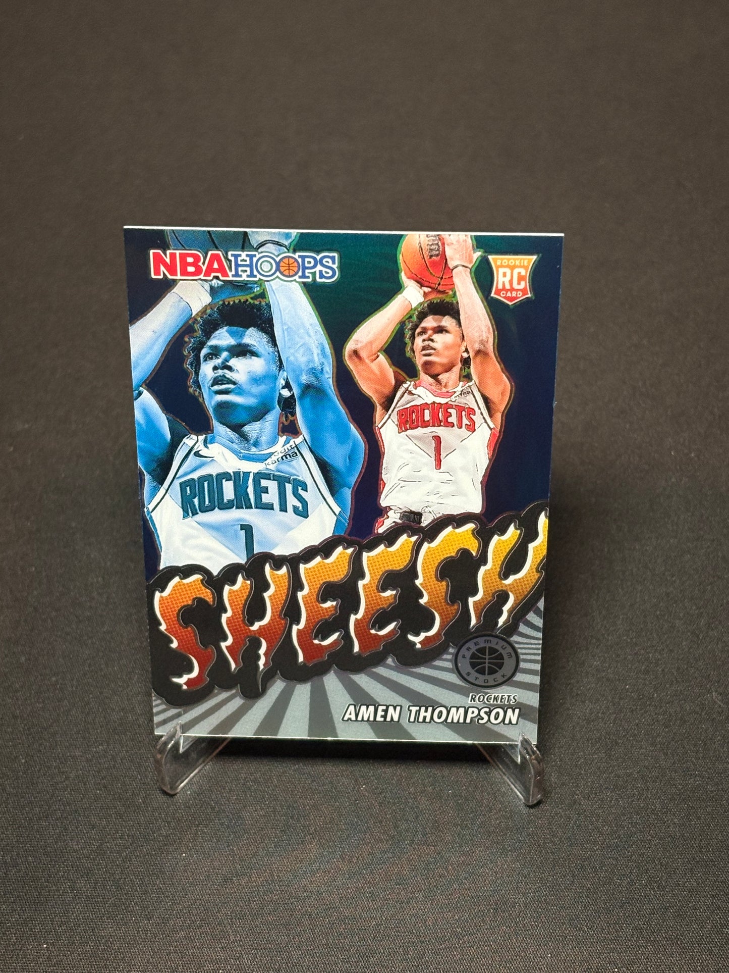 Amen Thompson RC Panini 2023 "Sheesh Silver" Houston Rockets