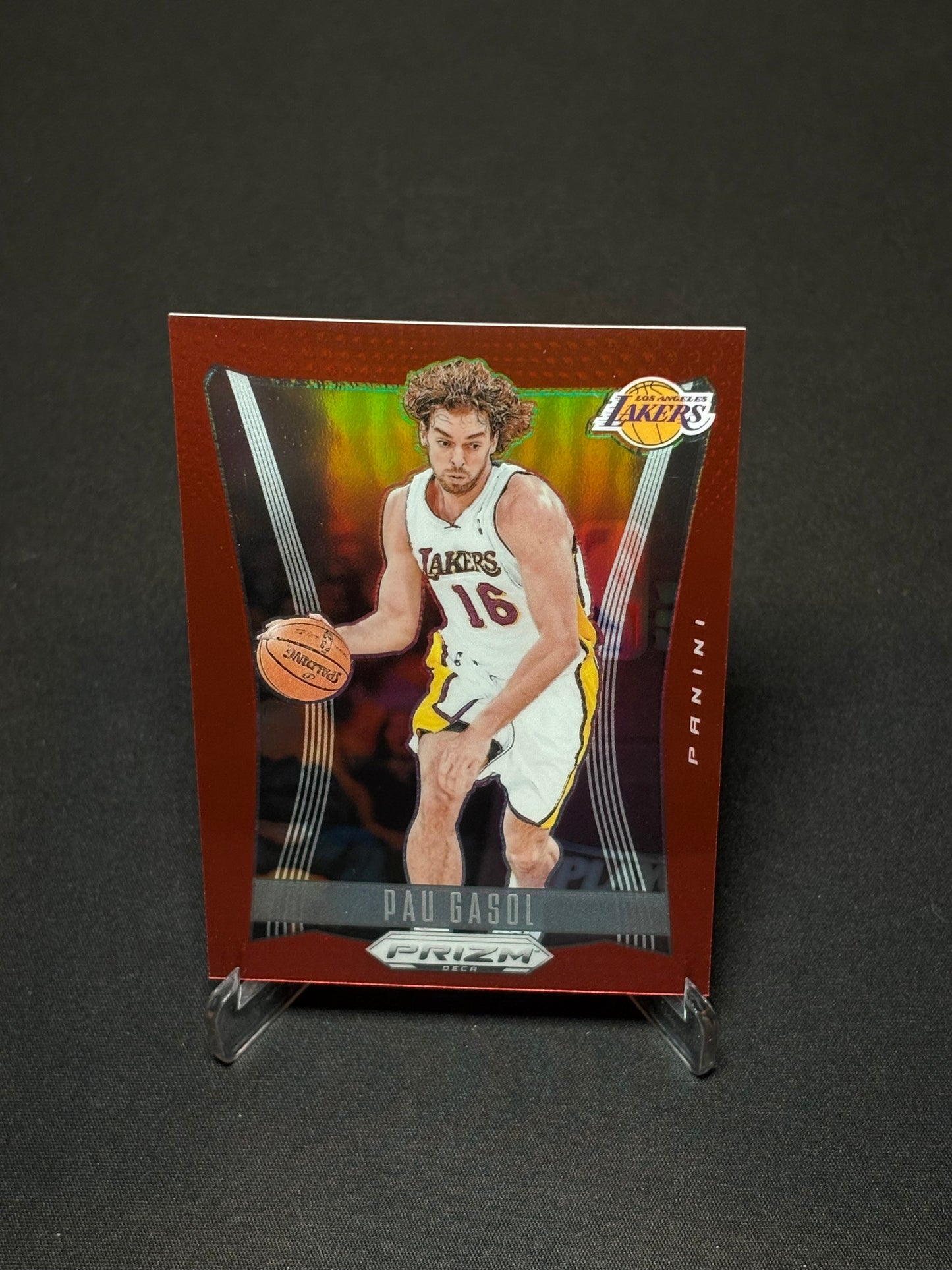 Pau Gasol Panini Prizm Deca "Red Prizm /199" L.A Lakers
