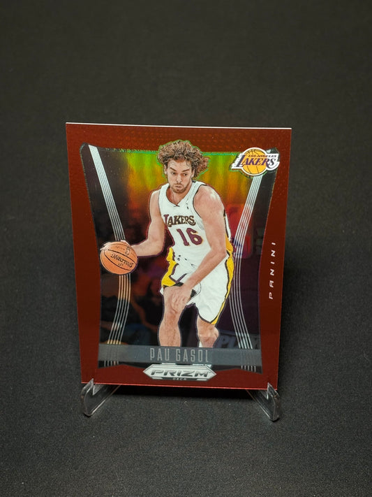 Pau Gasol Panini Prizm Deca "Red Prizm /199" L.A Lakers