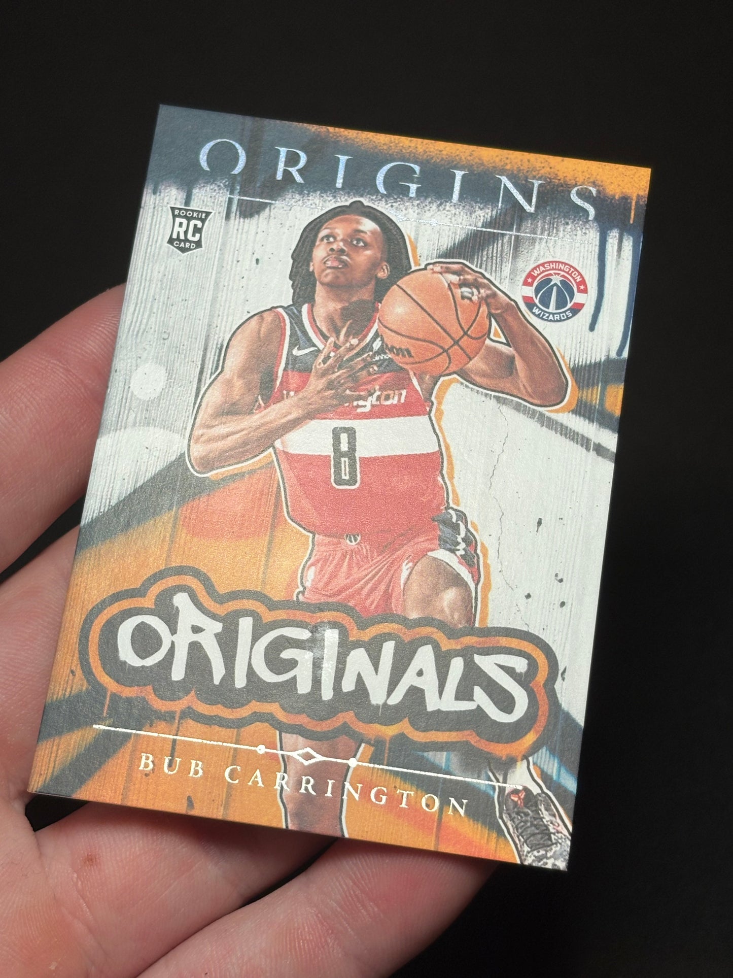 Bub Carrington RC Panini Origins 2024 "Originals" Washington Wizards
