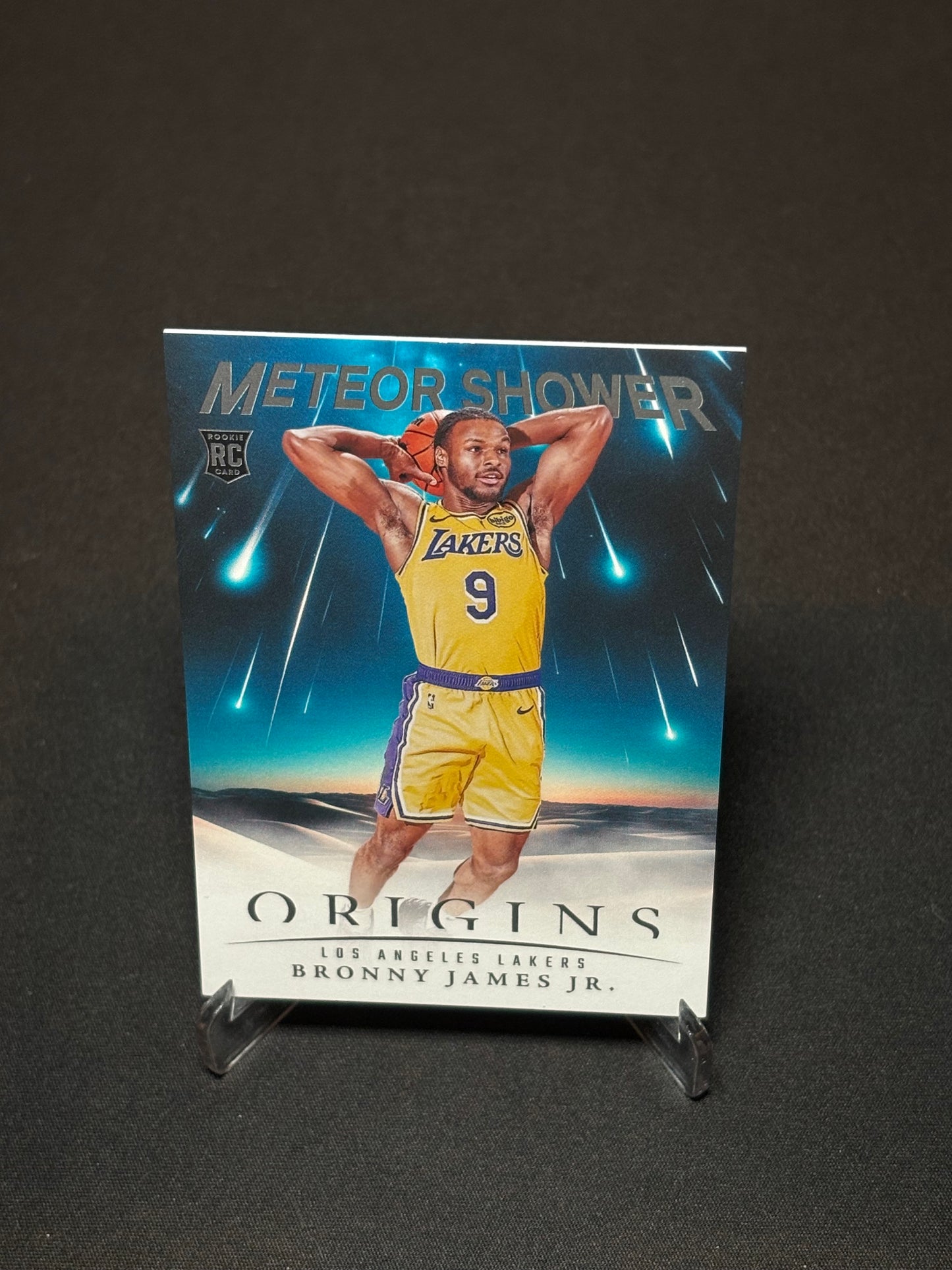 Bronny James Jr. RC Panini Origins 2024 "Meteor Shower" L.A Lakers