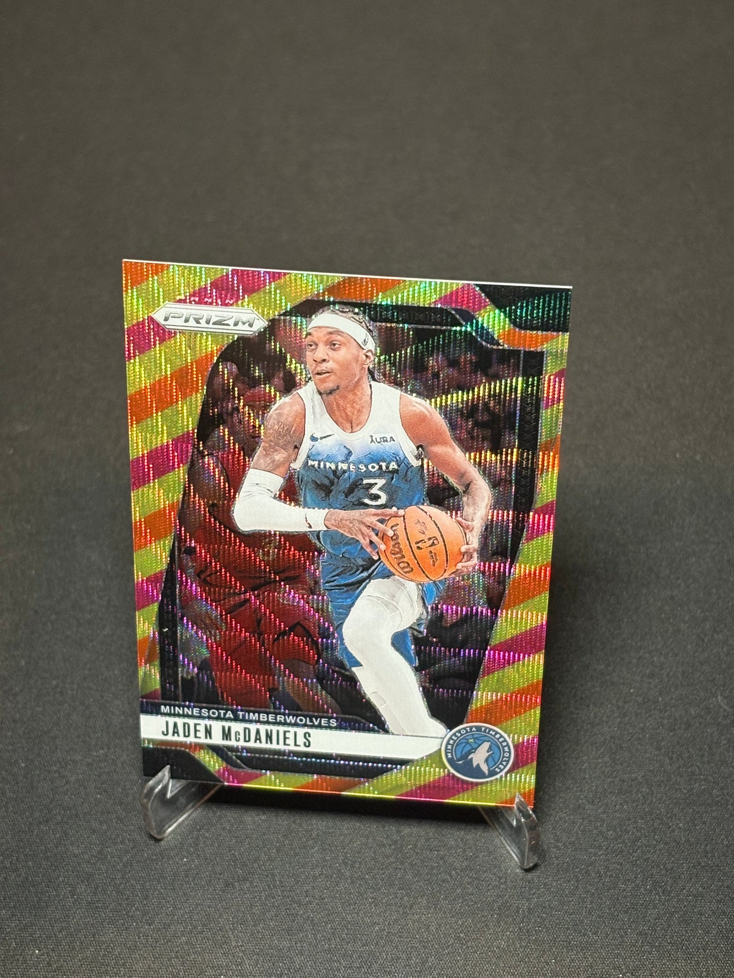 Jared McDaniels Panini Prizm 2024 "Multi Wave /88" Minnesota Timberwolves