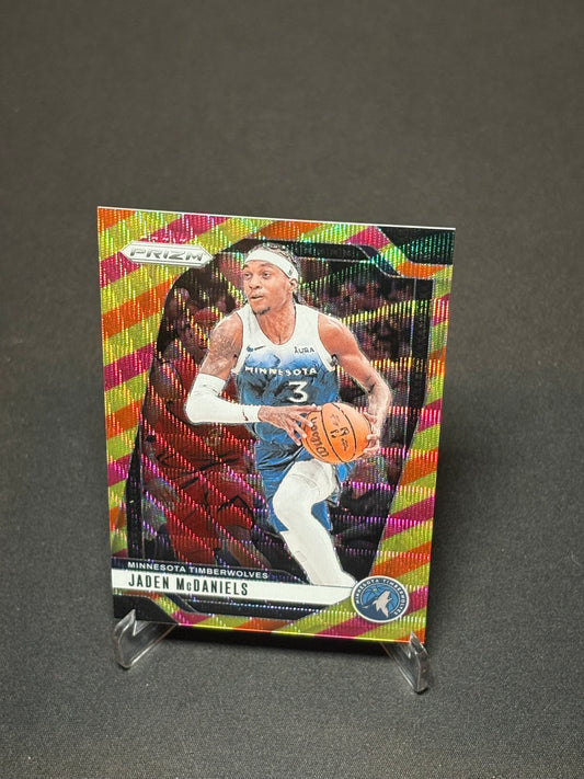 Jared McDaniels Panini Prizm 2024 "Multi Wave /88" Minnesota Timberwolves