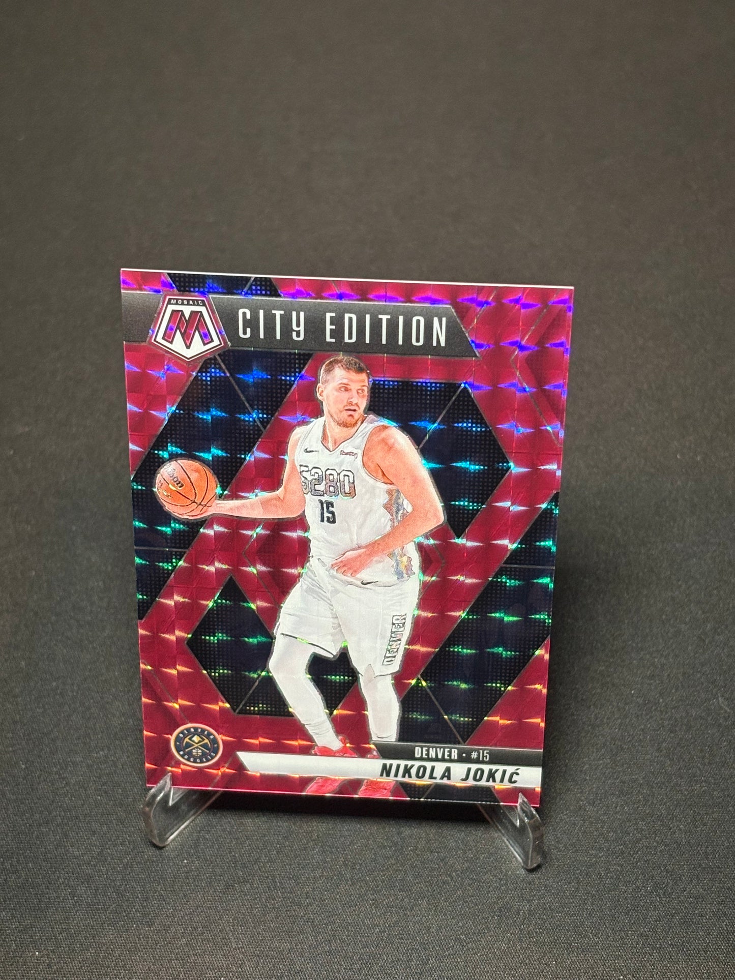 Nikola Jokic Panini Mosaic "Pink /175" Denver Nuggets