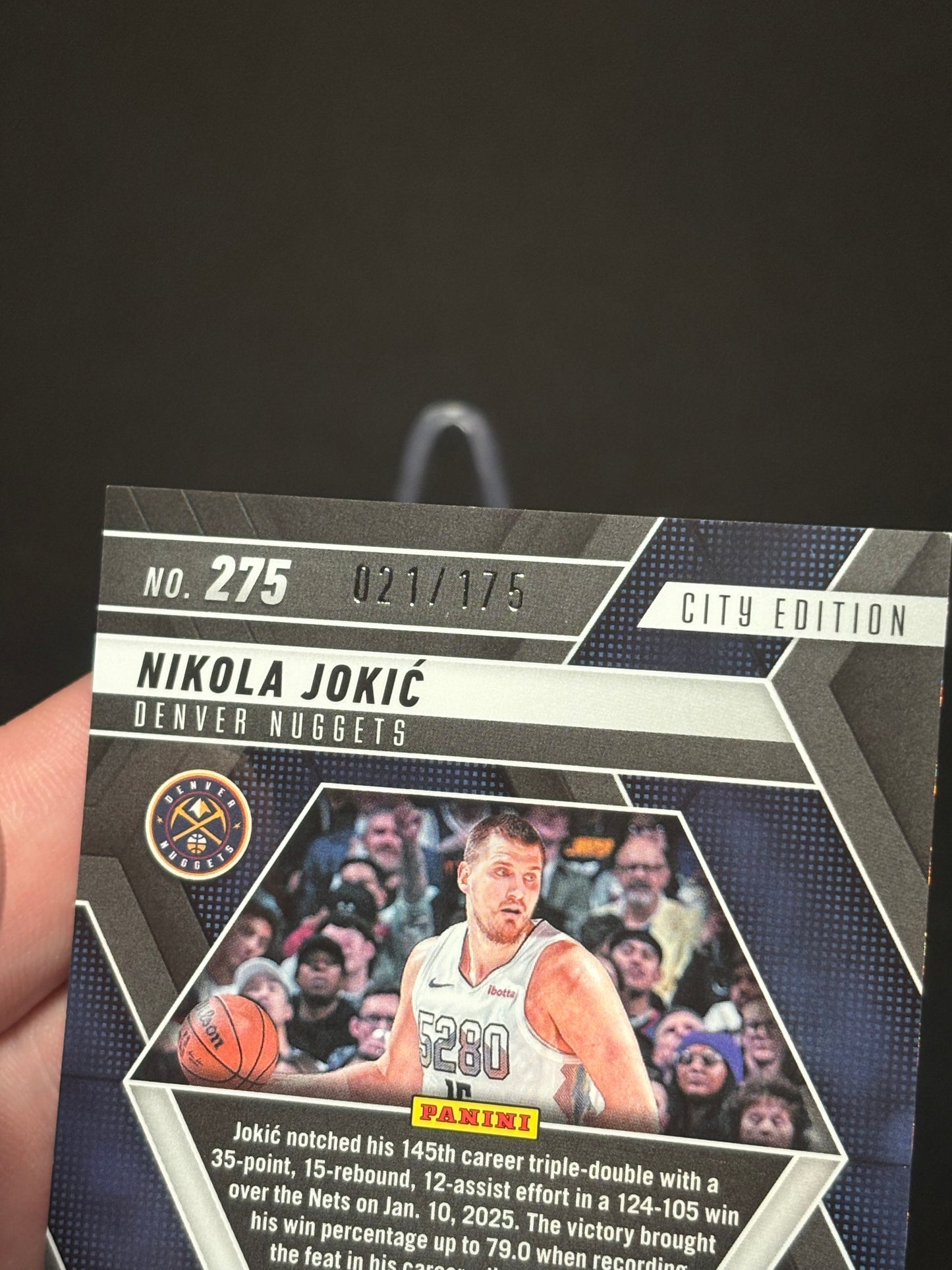 Nikola Jokic Panini Mosaic "Pink /175" Denver Nuggets