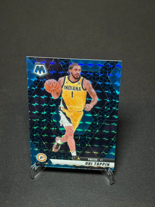 Obi Toppin Panini Mosaic 2024 "Spectris Blue FOTL /25" Indiana Pacers