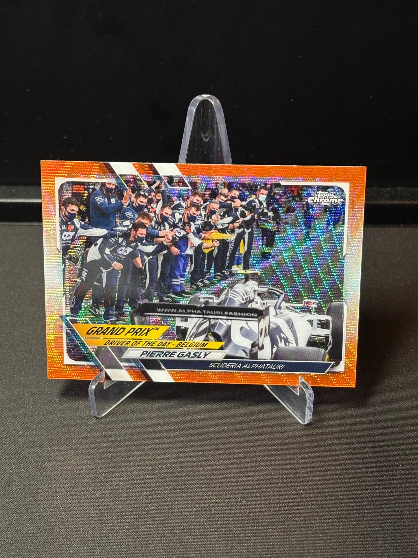 Pierre Gasly Topps Chrome F1 2021 "Driver of the Day 01/25"