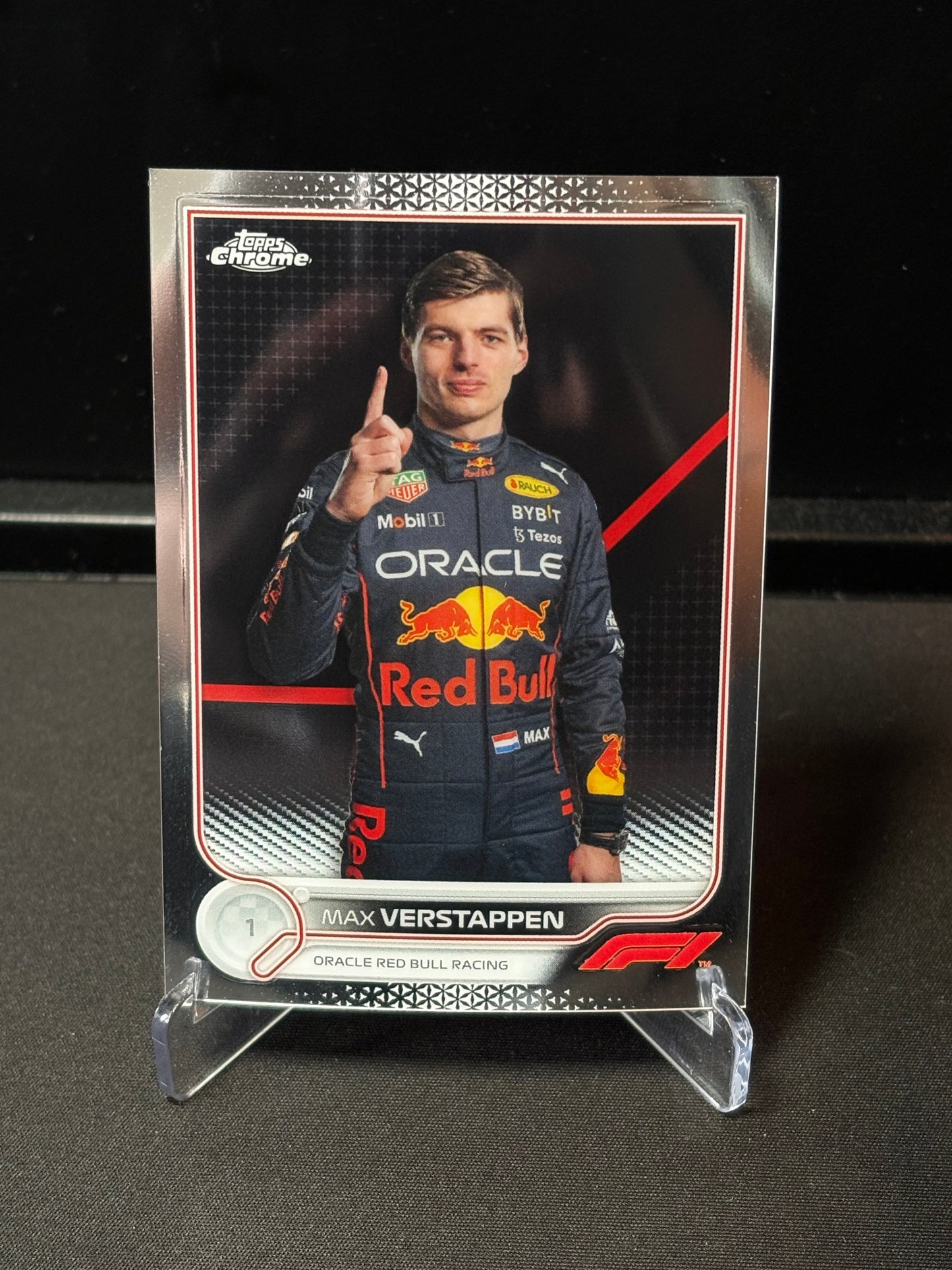Max Verstappen Topps Chrome F1 2022 "Base #1"