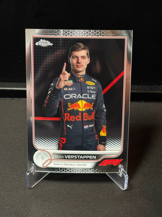 Max Verstappen Topps Chrome F1 2022 "Base #1"