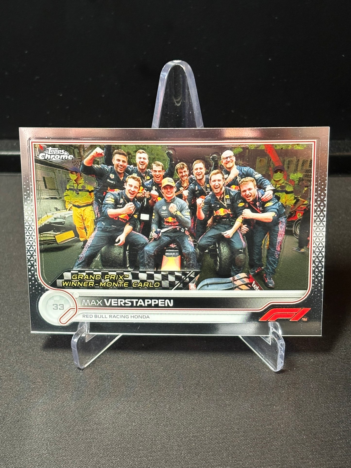 Max Verstappen Topps Chrome F1 2022 "GP Winner #155"