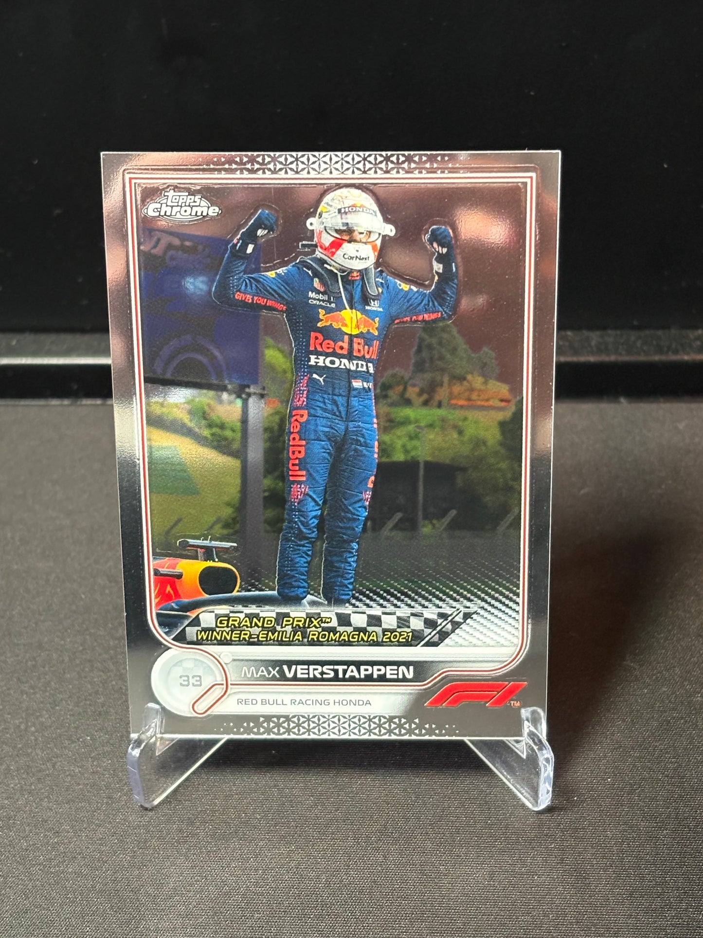 Max Verstappen Topps Chrome F1 2022 "GP Winner #152"