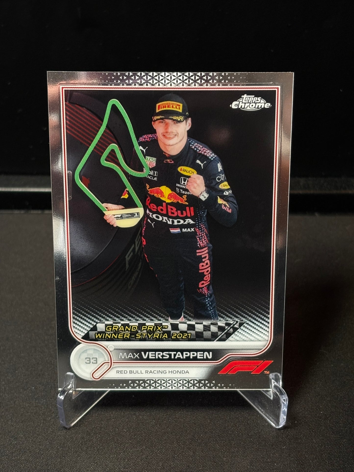 Max Verstappen Topps Chrome F1 2022 "GP Winner #158"