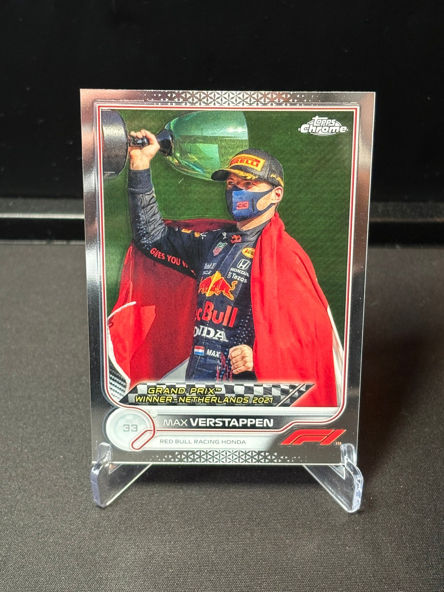 Max Verstappen Topps Chrome F1 2022 "GP Winner #163"