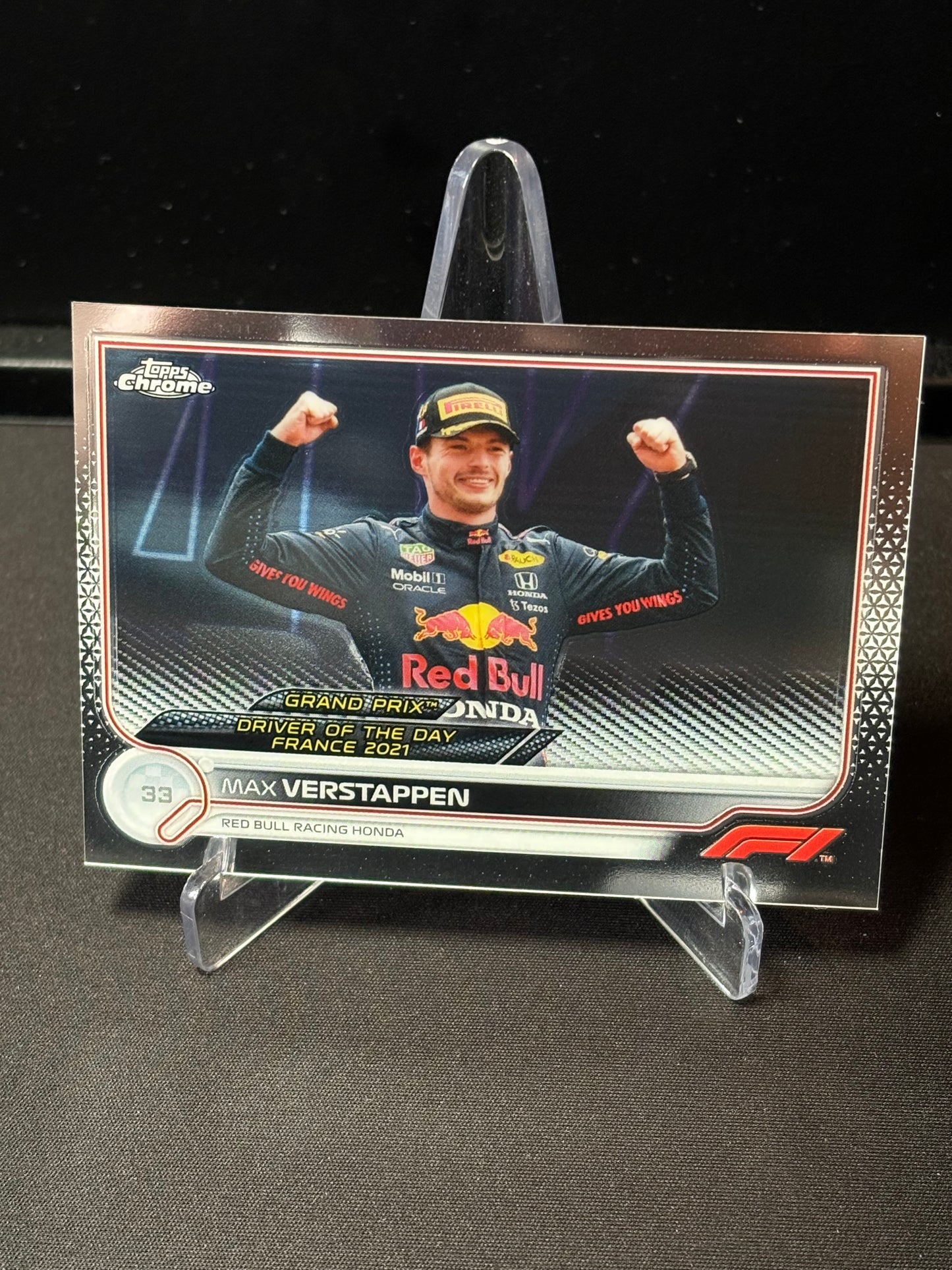 Max Verstappen Topps Chrome F1 2022 "Driver of the Day #179"