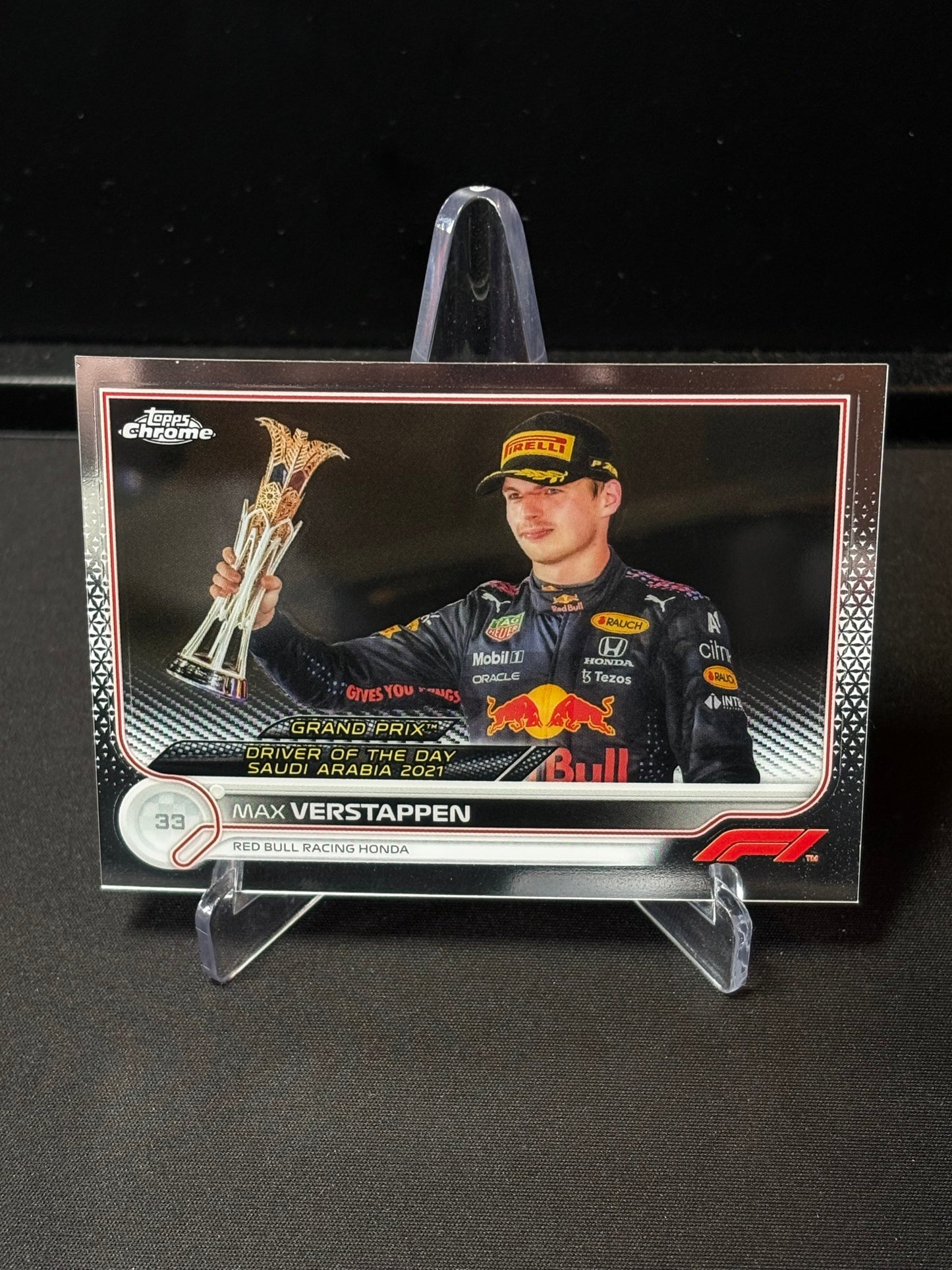 Max Verstappen Topps Chrome F1 2022 "Driver of the Day #192"