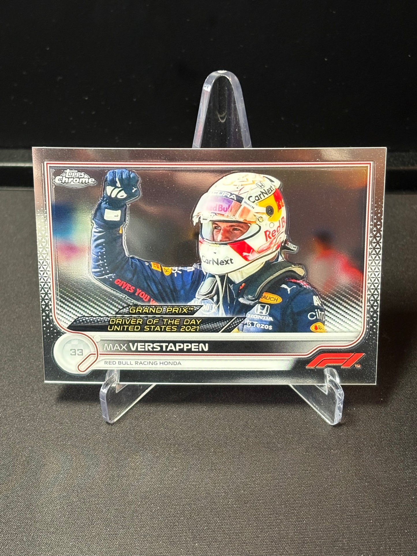 Max Verstappen Topps Chrome F1 2022 "Driver of the Day #188"