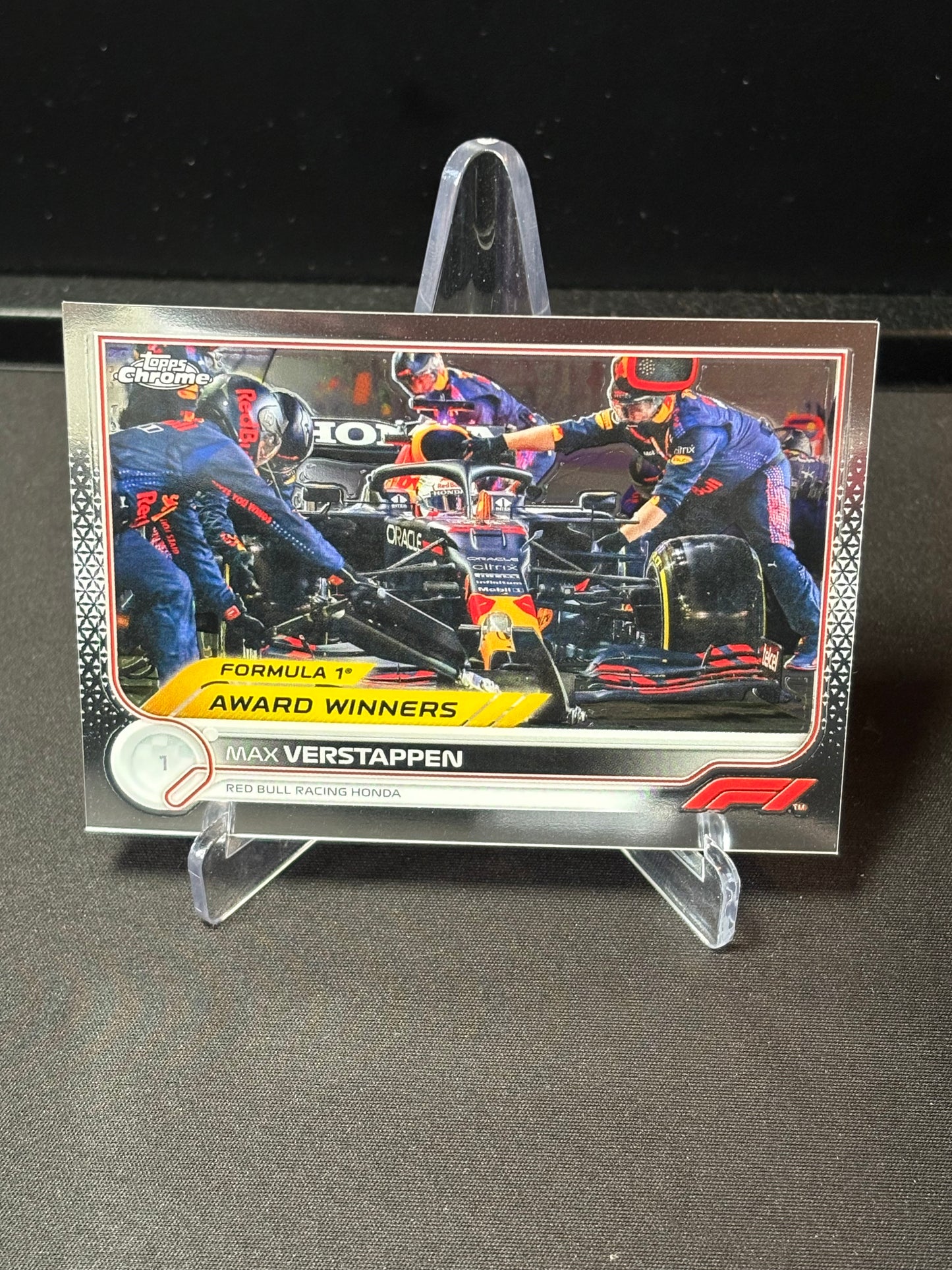Max Verstappen Topps Chrome F1 2022 "Award Winners #196"