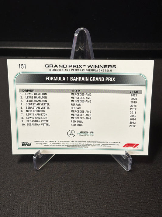 Lewis Hamilton Topps Chrome F1 2022 "GP Winner #151"