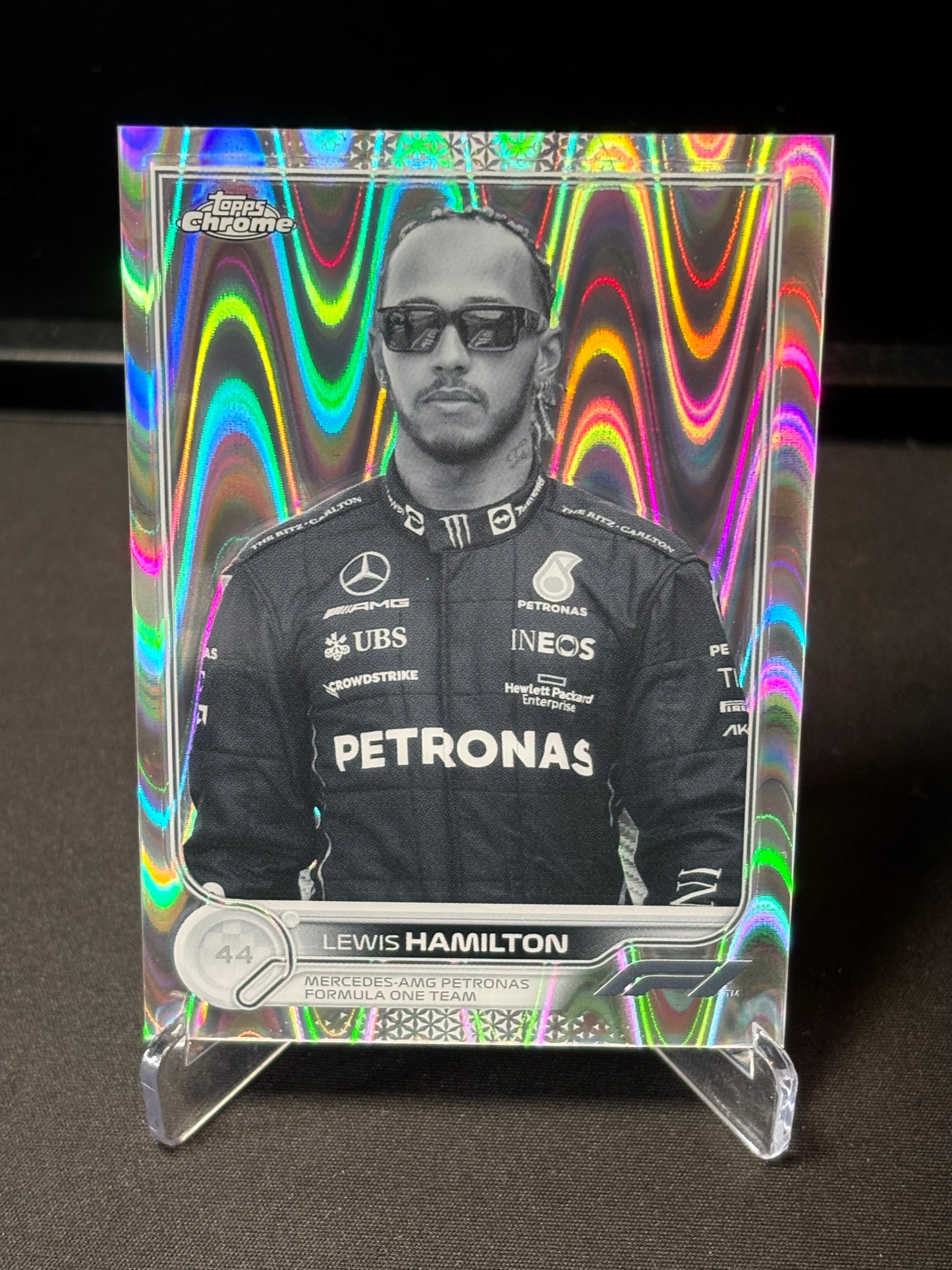Lewis Hamilton Topps Chrome F1 2022 "Ray-Wave #6"