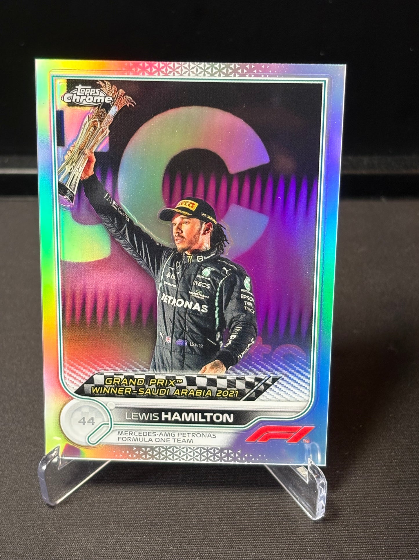 Lewis Hamilton Topps Chrome F1 2022 "GP Winner Refractor #171"