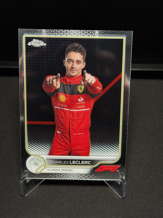 Charles Leclerc Topps Chrome F1 2022 "Base #25"