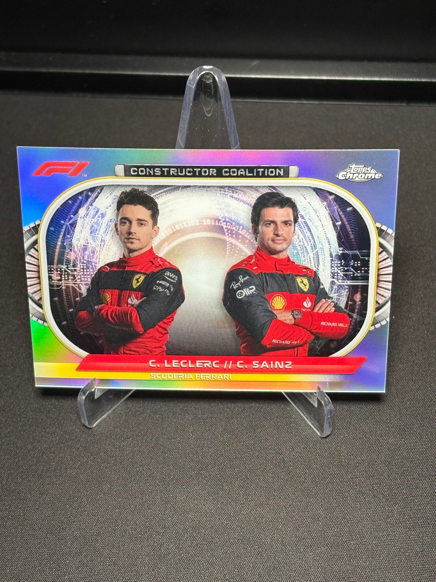 Leclerc/Sainz Topps Chrome F1 2022 "Constructor Coalition"