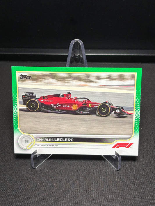 Charles Leclerc Topps Flagship F1 2022 "Green /75"