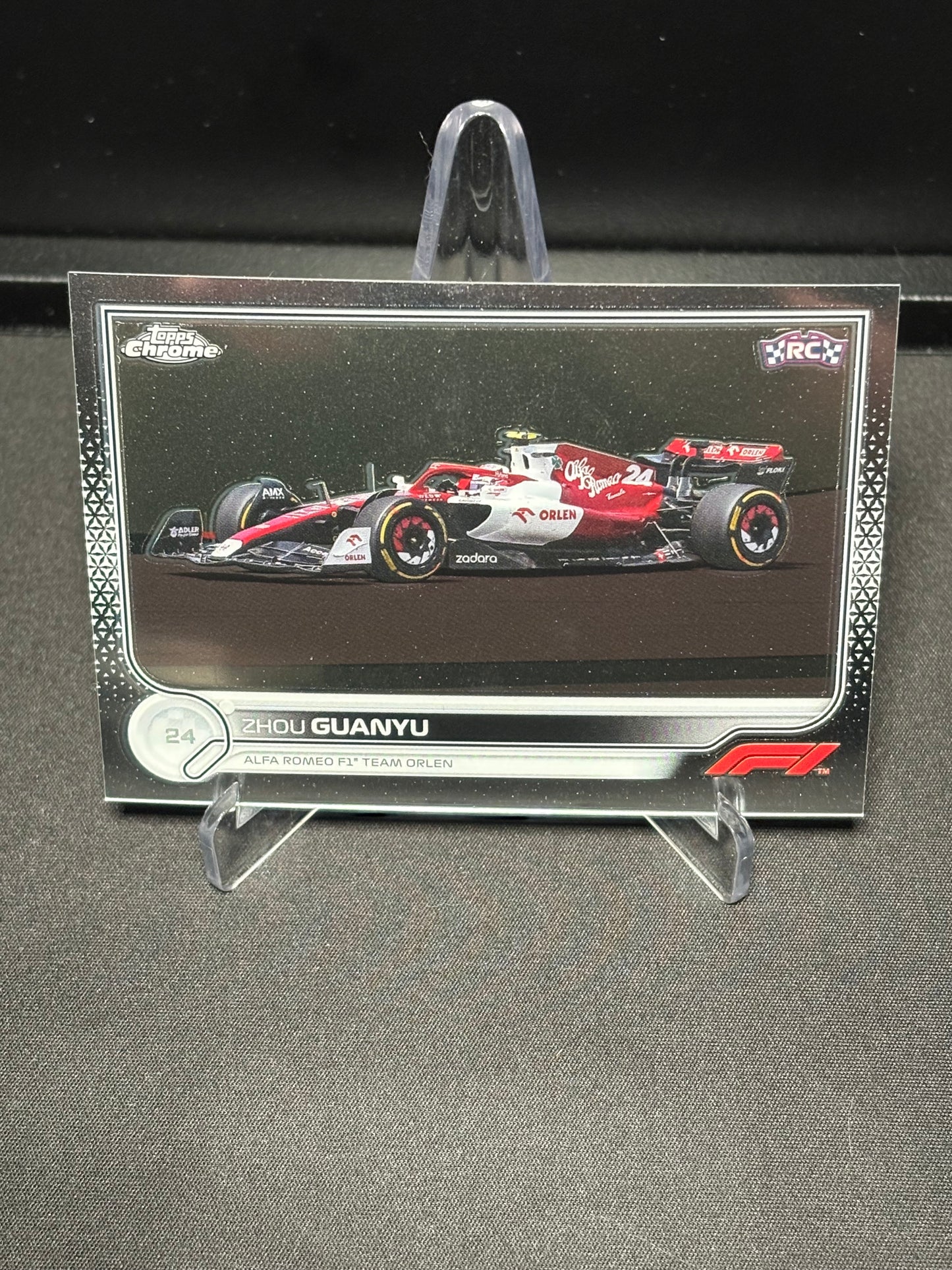 Zhou Guanyu RC Topps Chrome F1 2022 "Base #126"