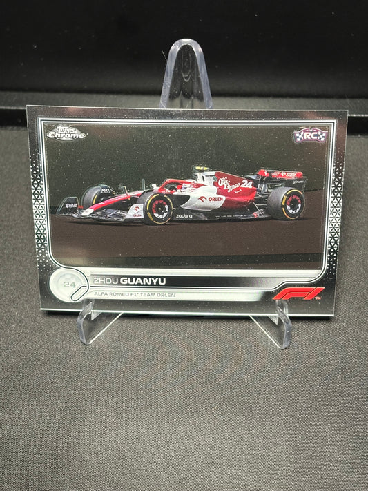 Zhou Guanyu RC Topps Chrome F1 2022 "Base #126"
