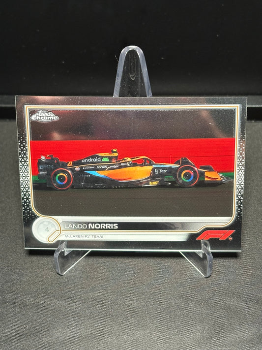 Lando Norris Topps Chrome F1 2022 "Base #119"