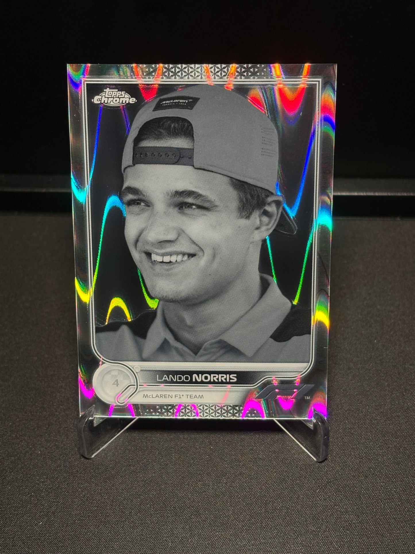 Lando Norris Topps Chrome F1 2022 "Ray Wave #34"