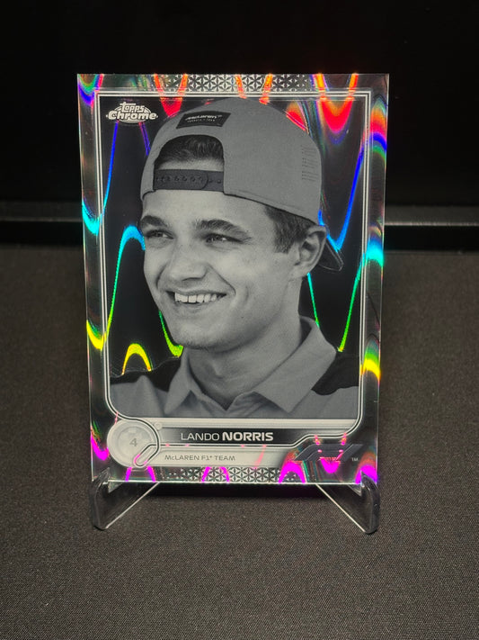 Lando Norris Topps Chrome F1 2022 "Ray Wave #34"