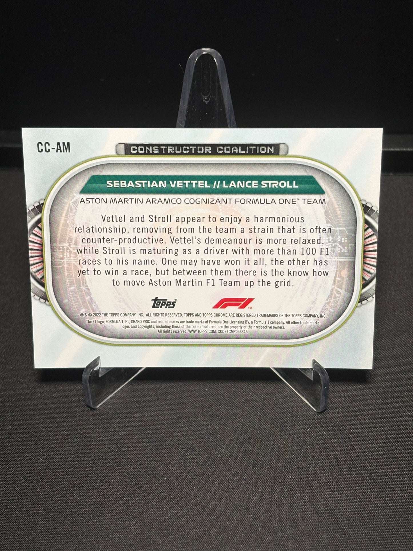 S.Vettel/L.Stroll Topps Chrome 2022 "Constructor Coalition"