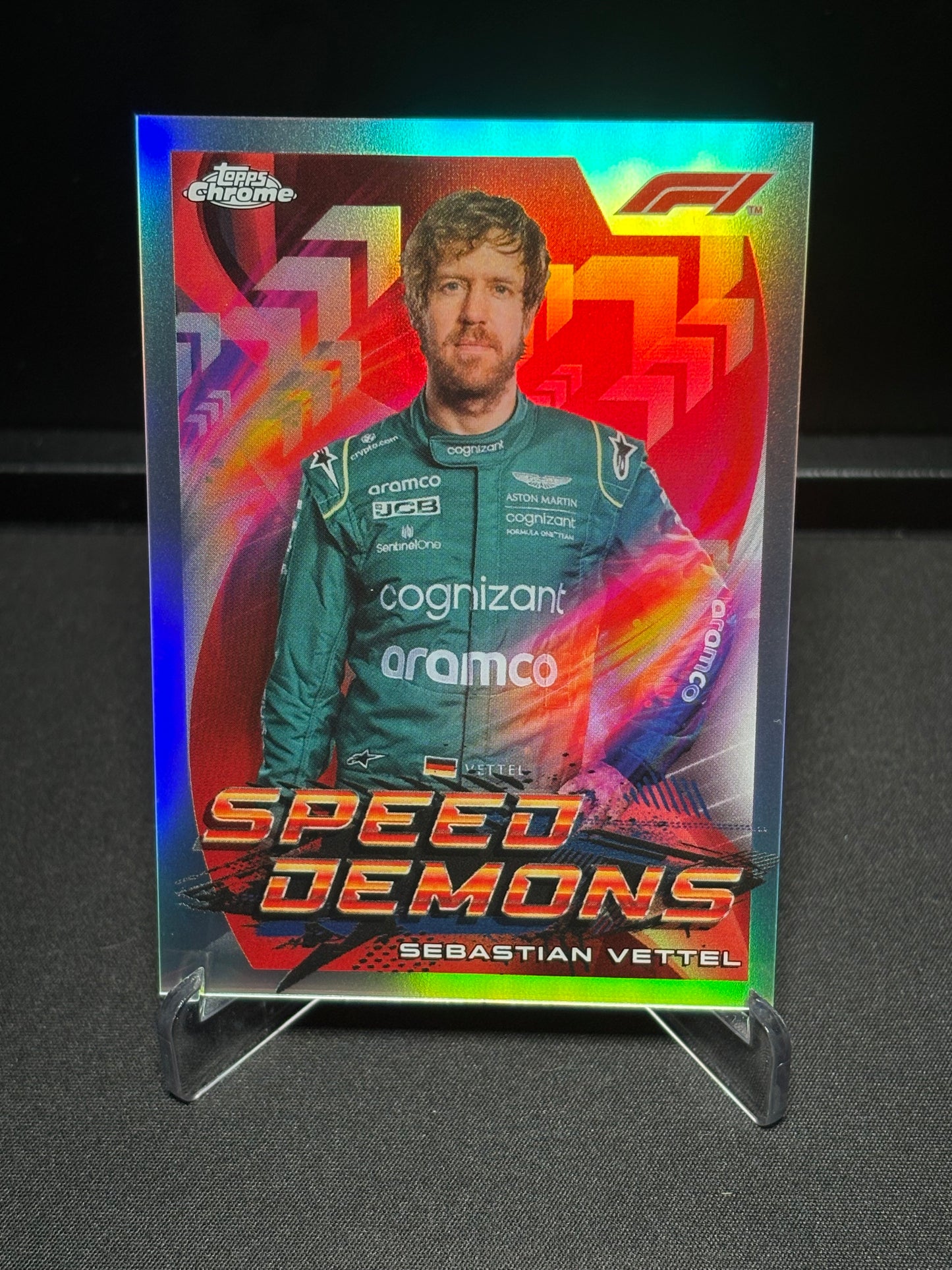 Sebastian Vettel Topps Chrome F1 2022 "Speed Demons"