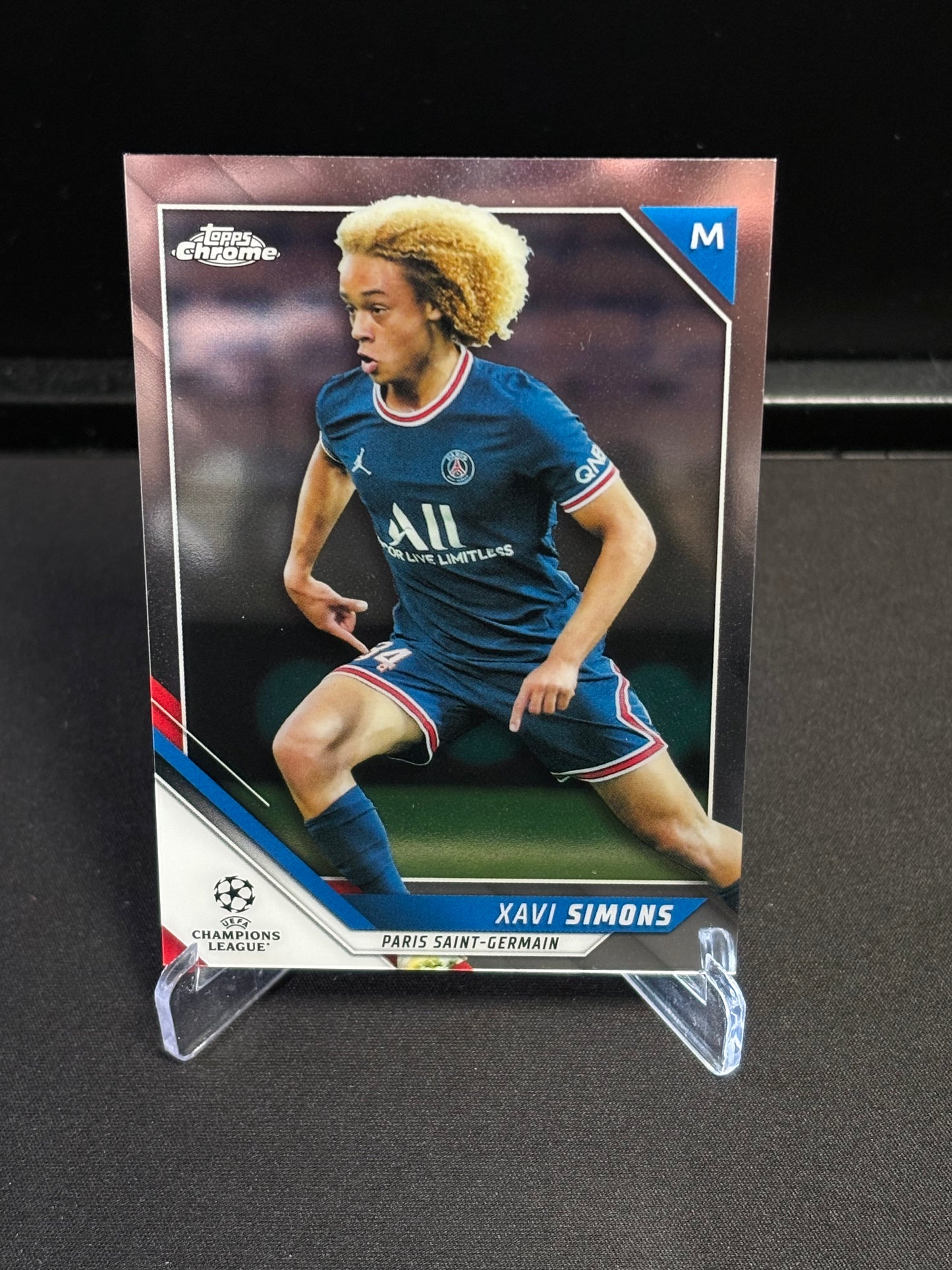 Xavi Simons Topps Chrome 2021-22 "Base" PSG