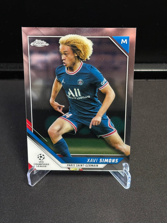 Xavi Simons Topps Chrome 2021-22 "Base" PSG