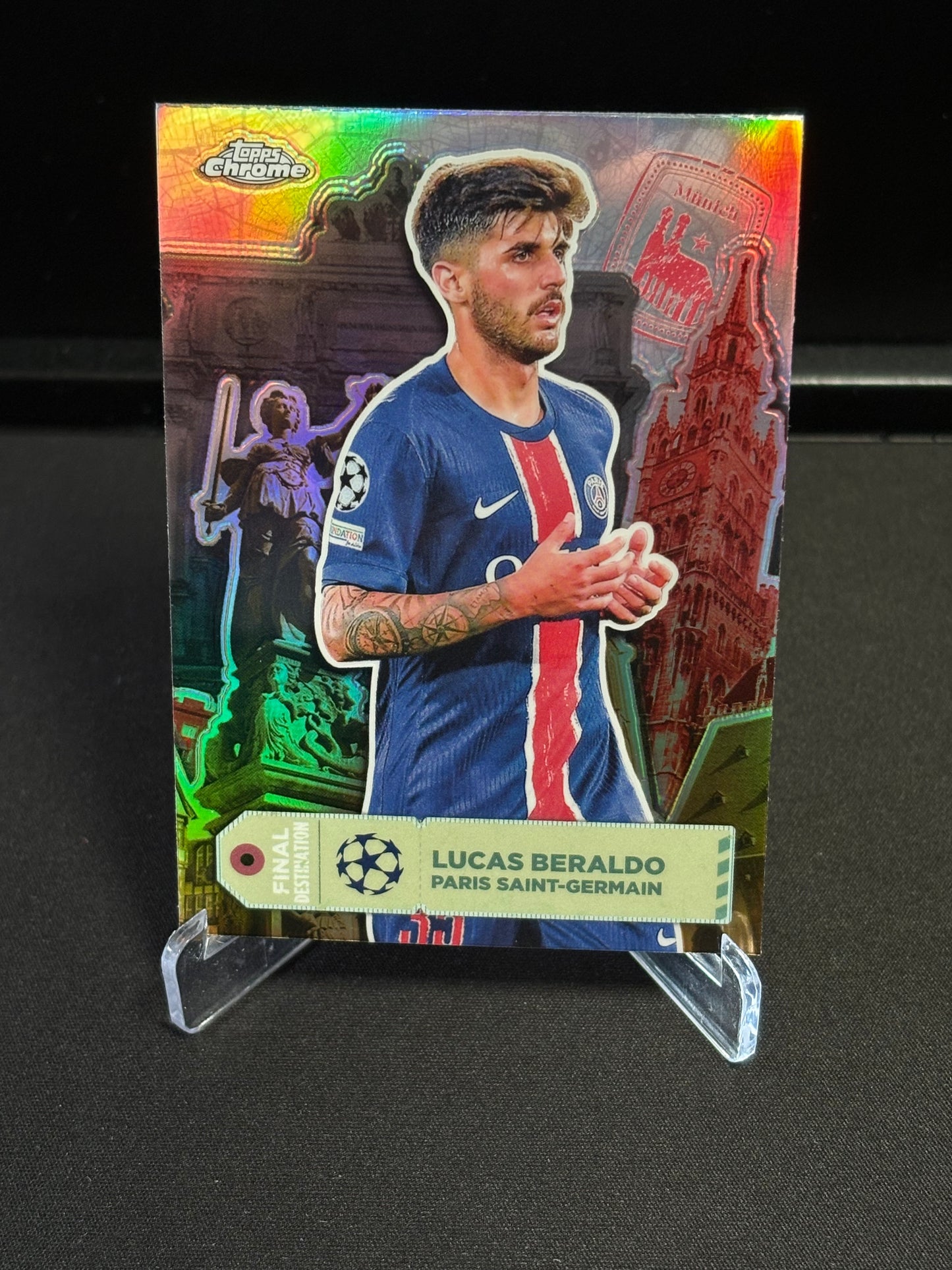 Lucas Beraldo Topps Chrome 2024-25 "Final Destination" PSG