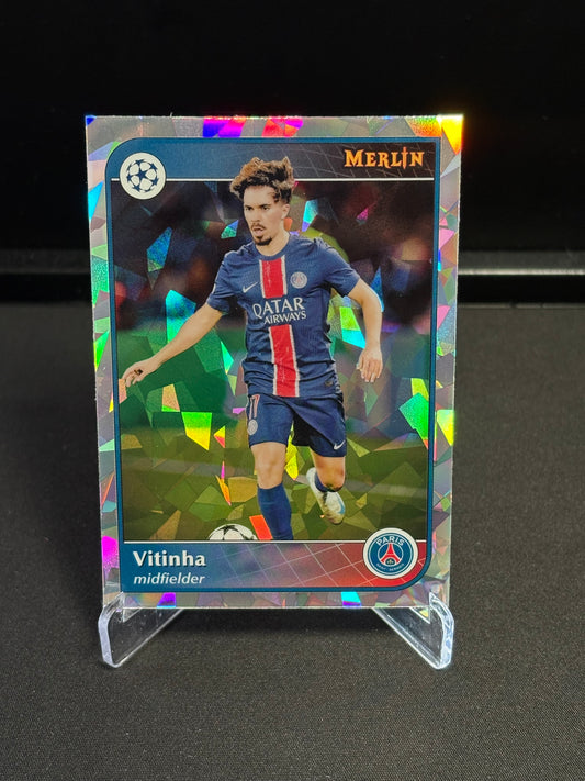 Vitinha Topps Merlin 2024 "Cracked Ice" PSG