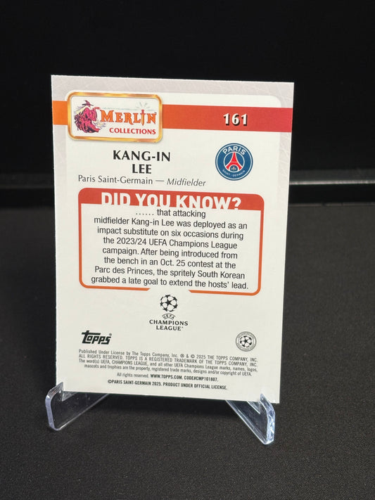 Kang-in Lee Topps Merlin 2024 "Cracked Ice" PSG