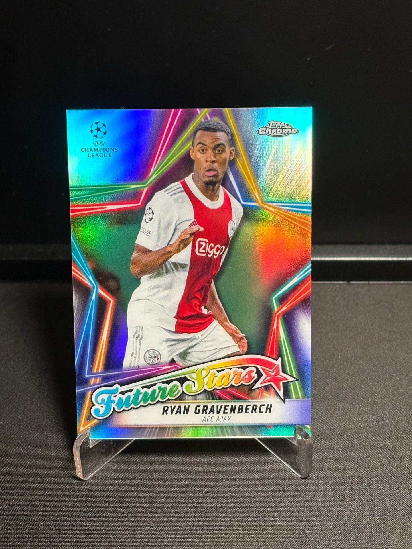 Ryan Gravenberch Topps Chrome 2021-22 "Future Stars" Ajax