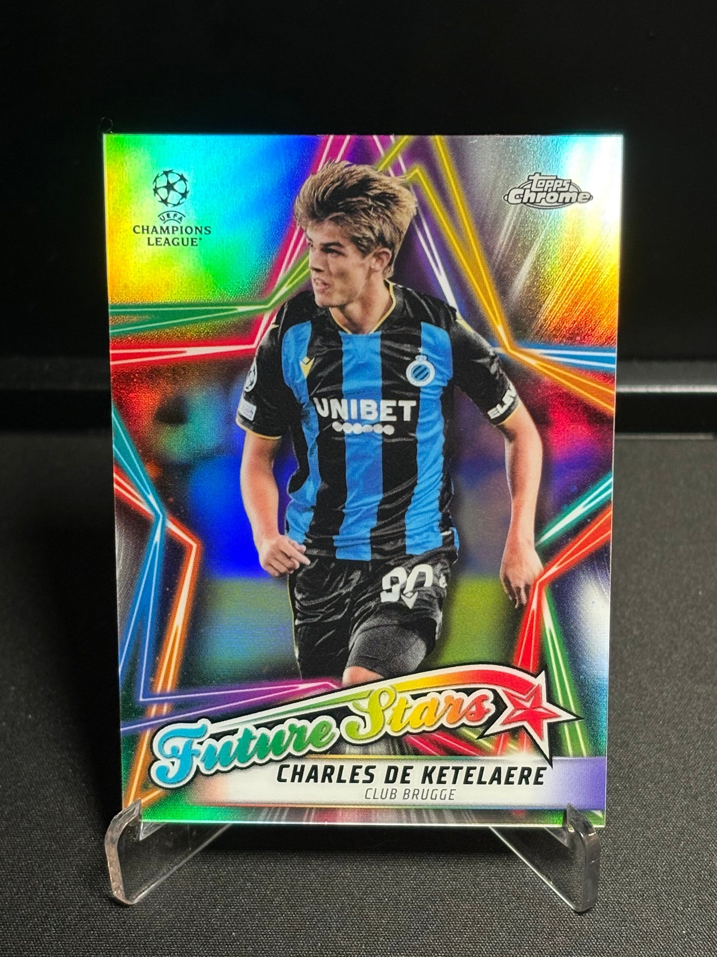 Charles De Ketelaere Topps Chrome 2021-22 "Future Stars" Brugge