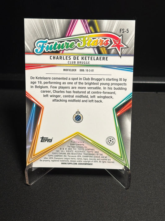 Charles De Ketelaere Topps Chrome 2021-22 "Future Stars" Brugge
