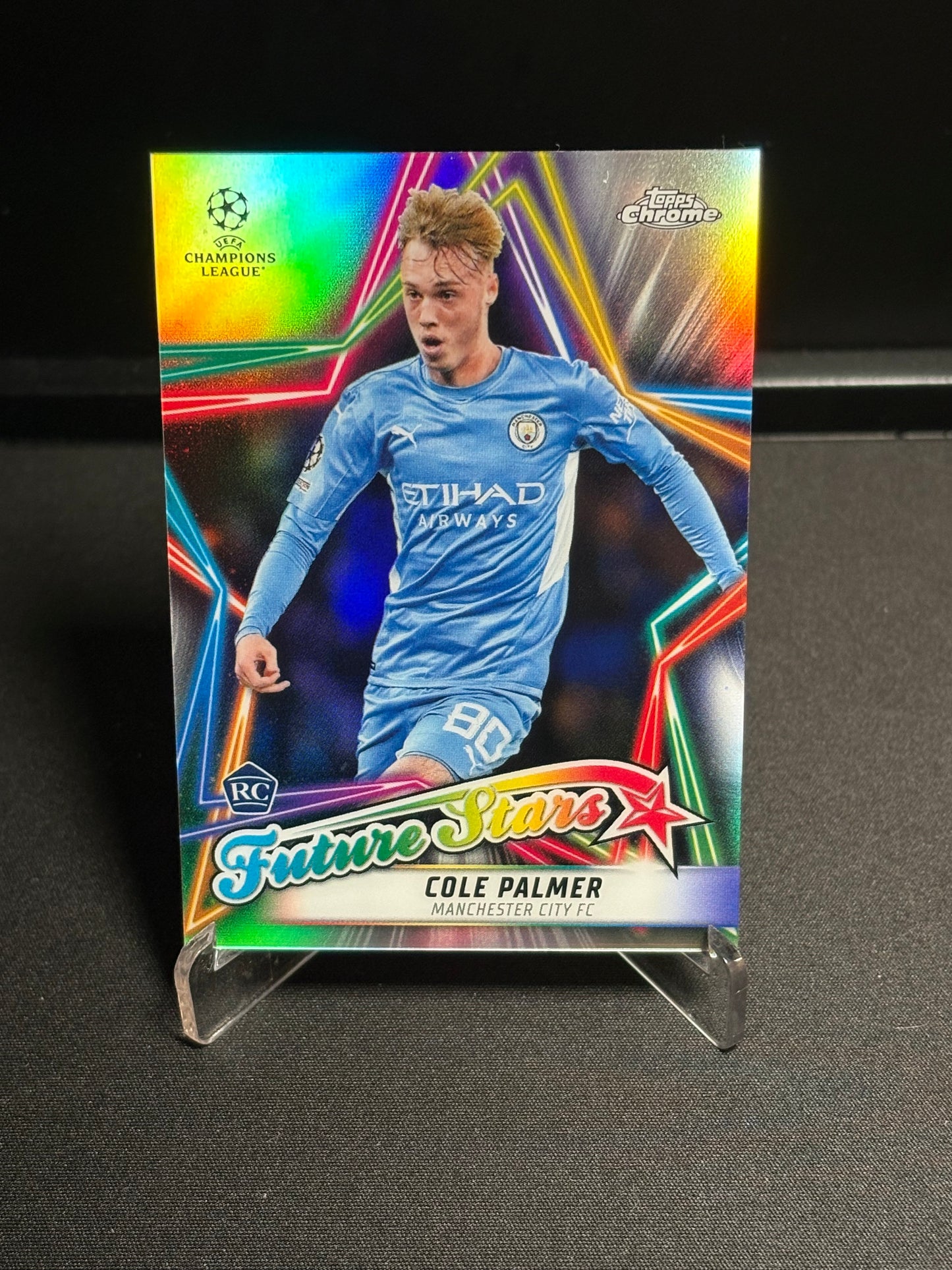 Cole Palmer RC Topps Chrome 2021-22 "Future Stars" Manchester City