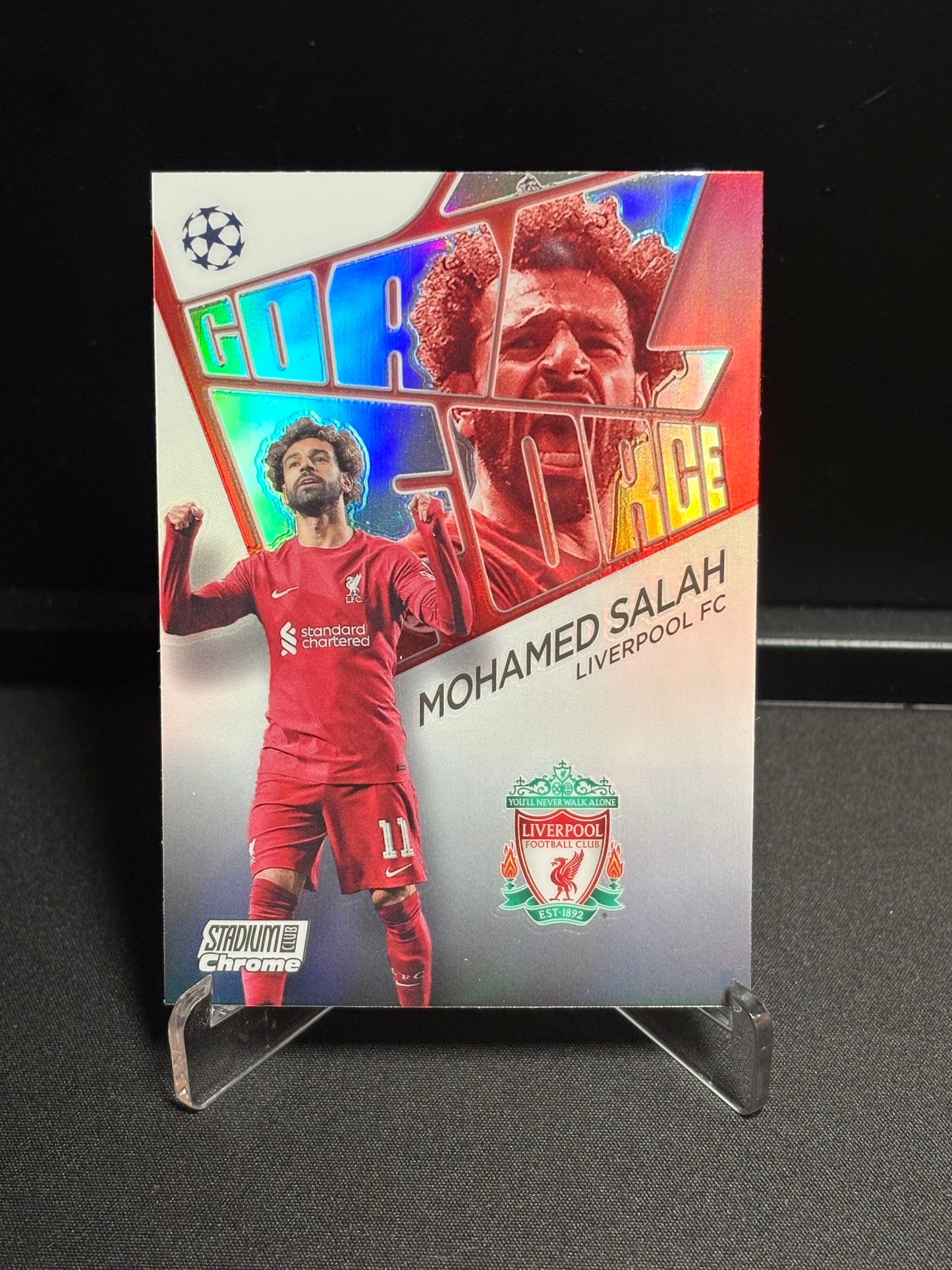 Mohamed Salah Topps Stadium Club 2022-23 "Goal Force" Liverpool